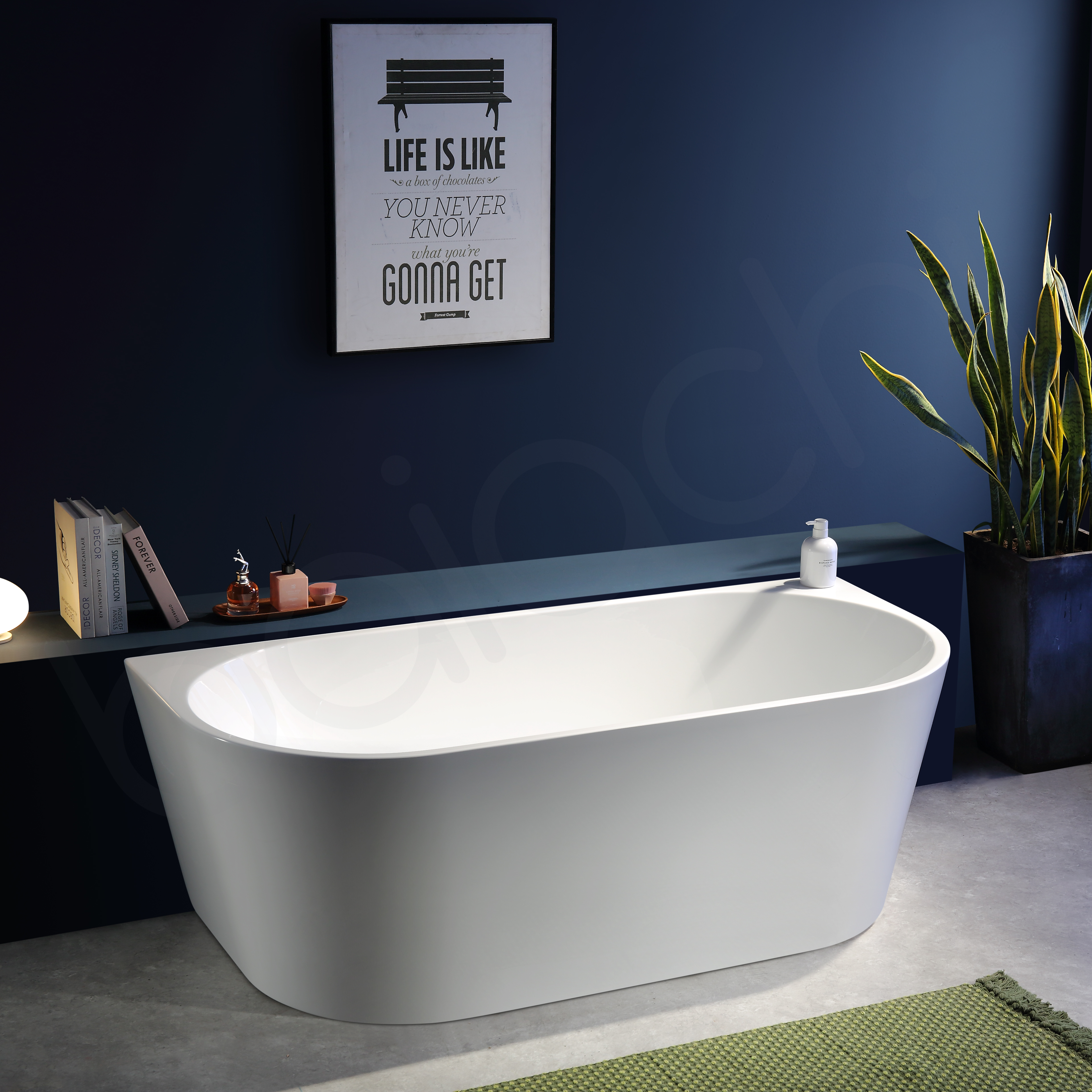 Baiachi Alice 1300 Freestanding Bath Back to Wall MK2
