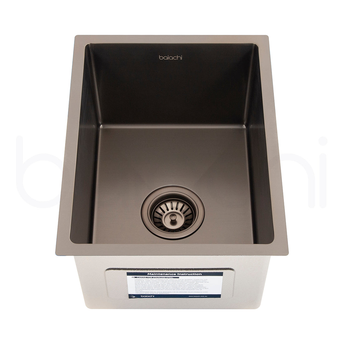 Baiachi 340X440mm Handmade Laundry Kitchen Sink Top/Under Mount Antique Brass