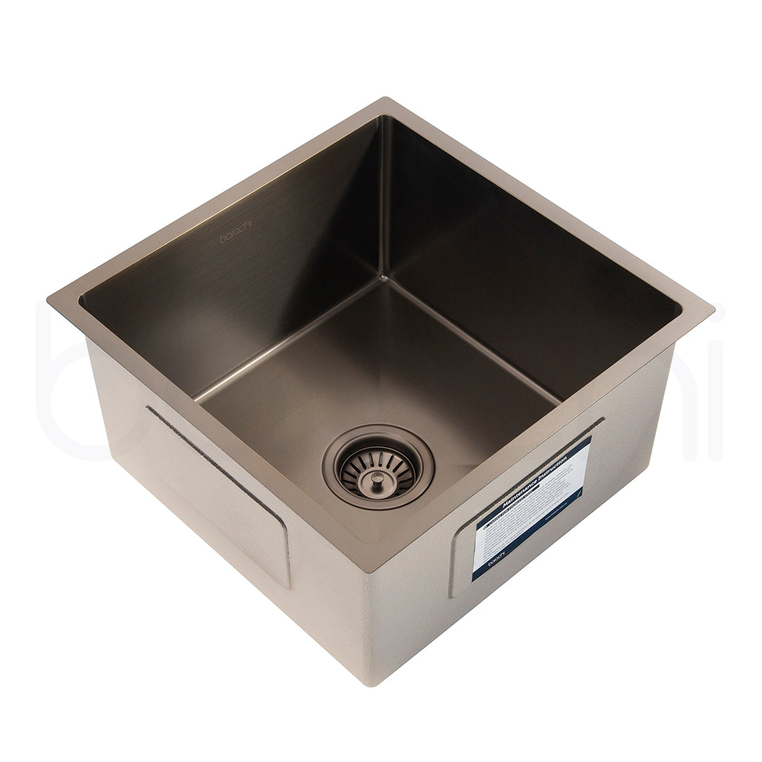 Baiachi 440X440mm Handmade Laundry Kitchen Sink Top/Under Mount Antique Brass