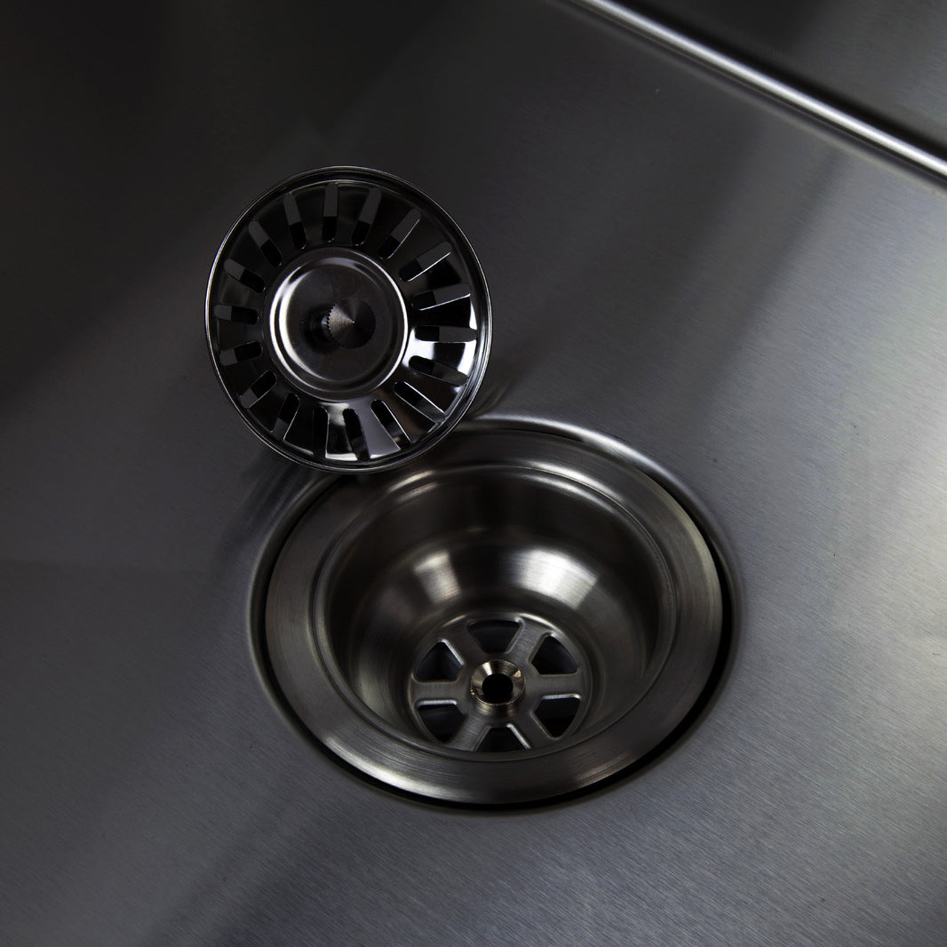 440X440mm Handmade Laundry Kitchen Sink Top/Under Mount Gun Metal