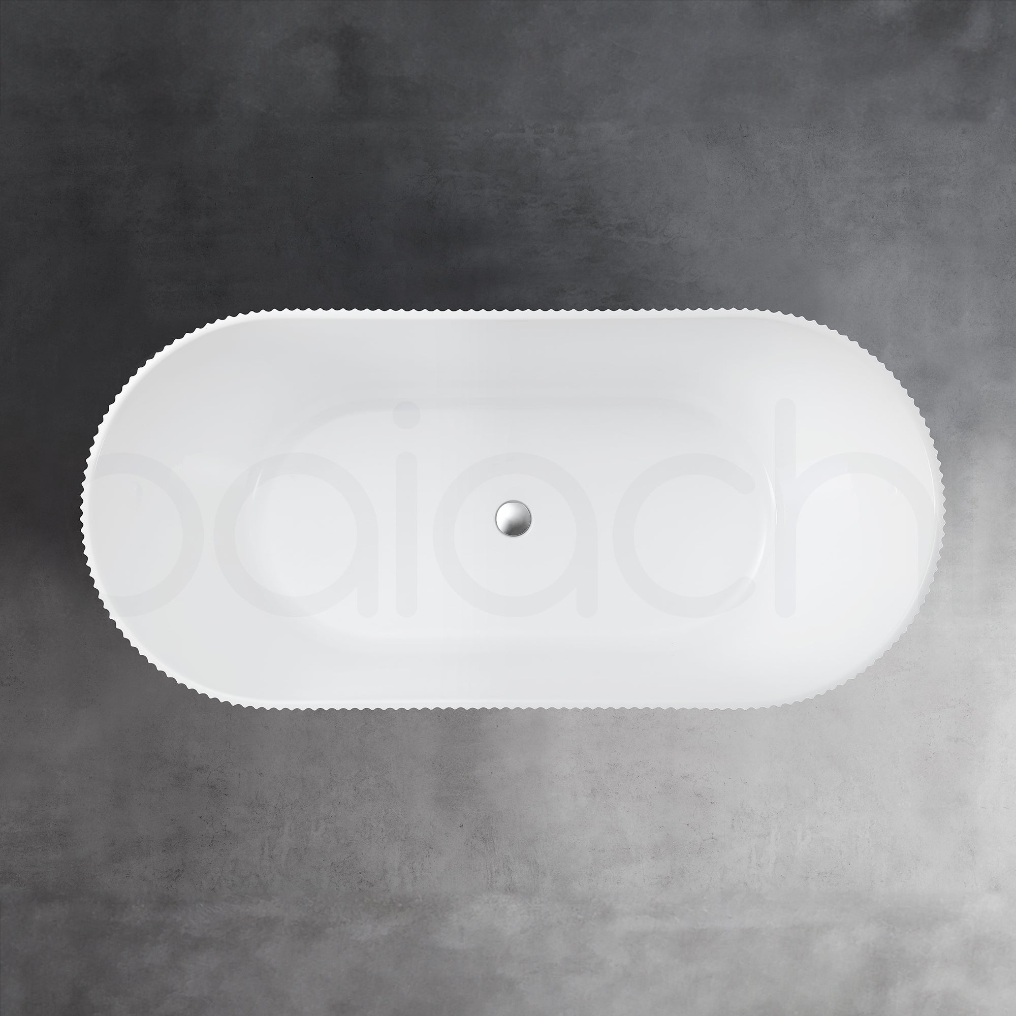 Baiachi Florence 1700 Fluted Oval Freestanding Bath MK2