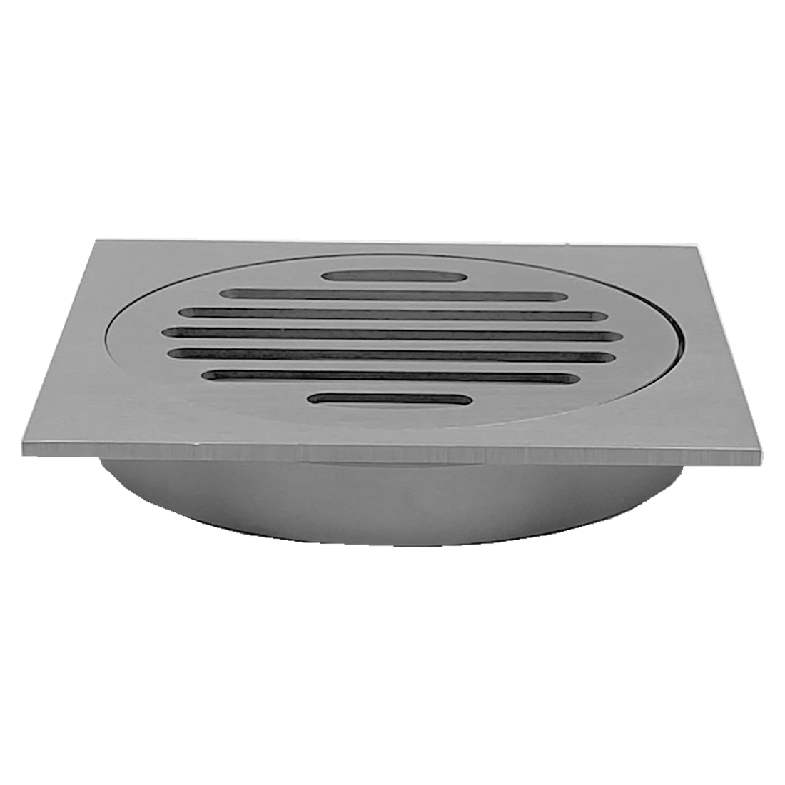 110X110mm Brushed Nickel Bathroom Shower 100mm Floor Waste Drain
