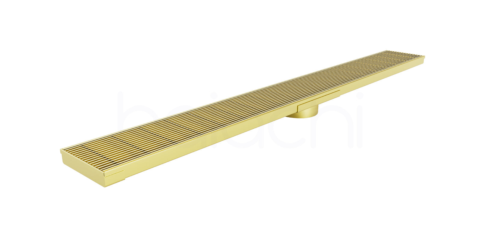 150-600mm Linear Heelguard Adjustable Floor Waste Brushed Gold