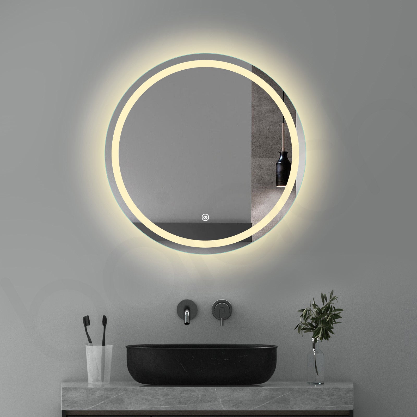 Baiachi Otus LED Round 900mm Frameless Mirror