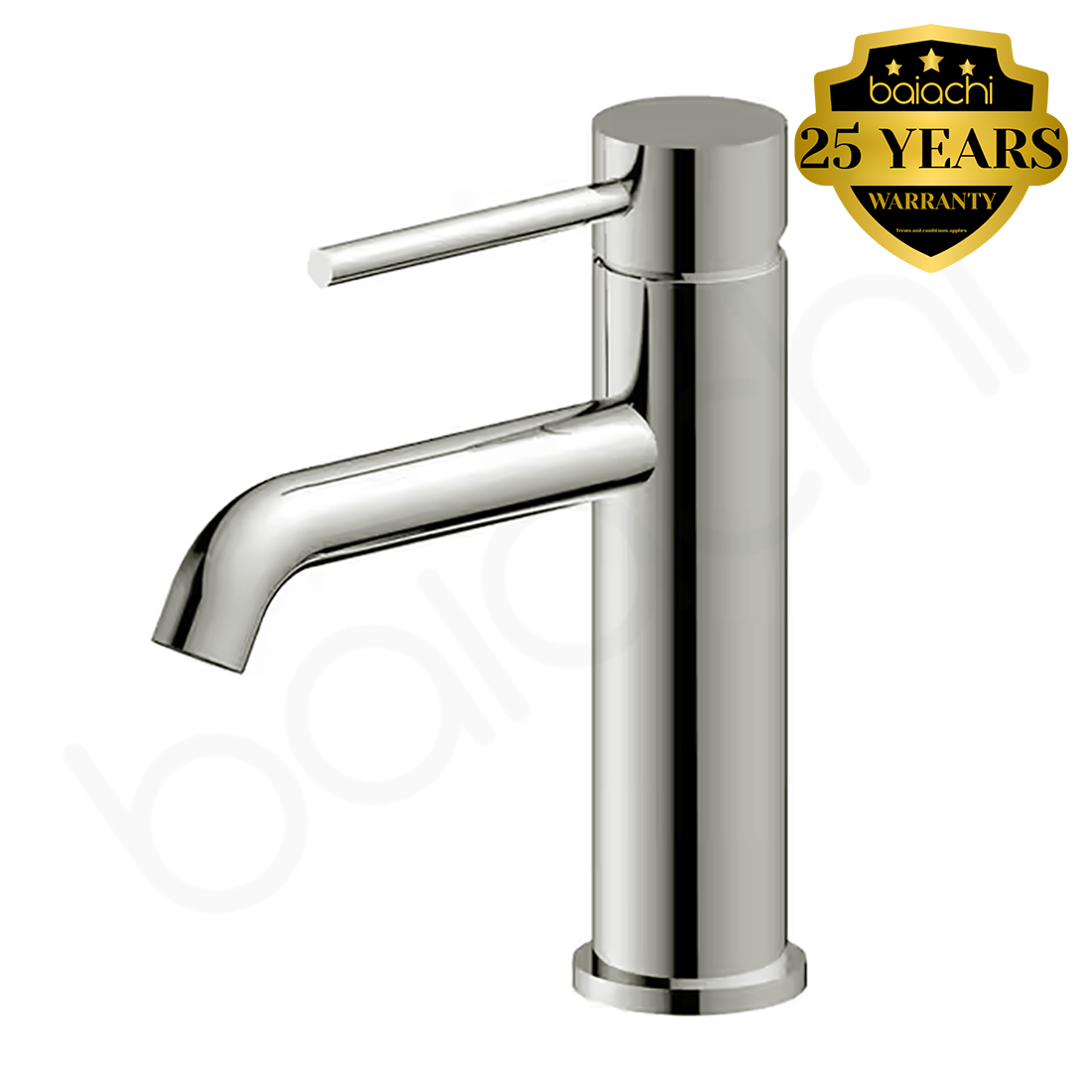 Baiachi Moreton Slimline Basin Mixer Stainless Steel