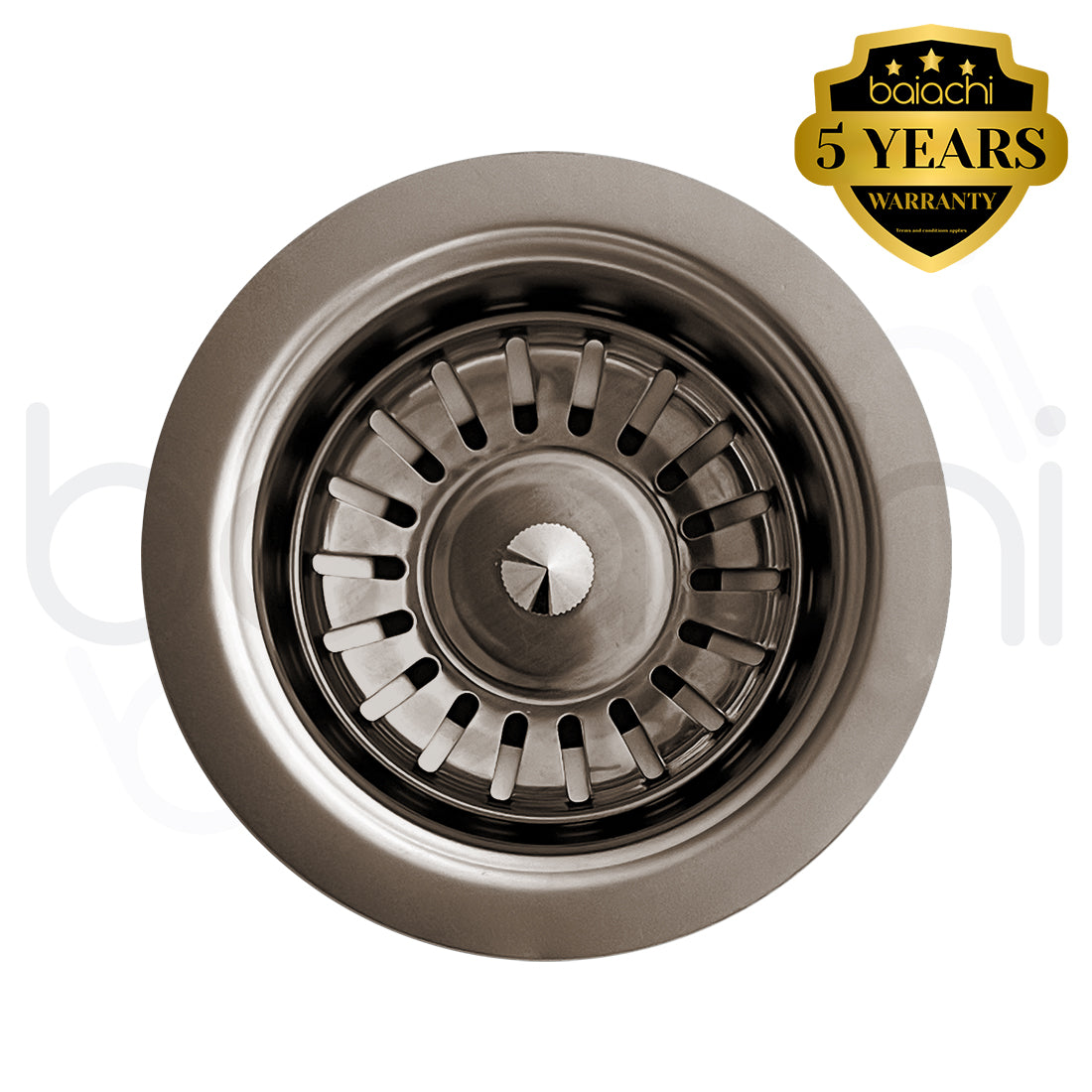 Baiachi Stainless Steel Basket Kitchen Sink Waste 50mm Antique Brass