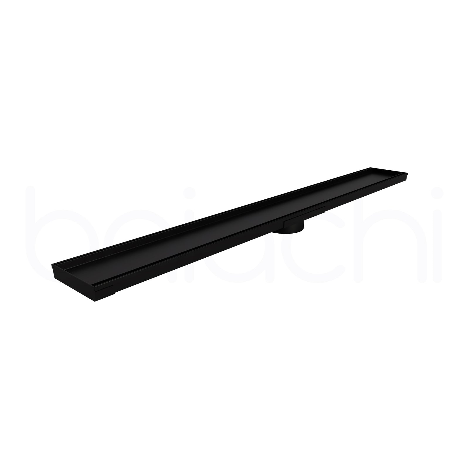601-900mm Linear Tile Insert Adjustable Floor Waste Matte Black