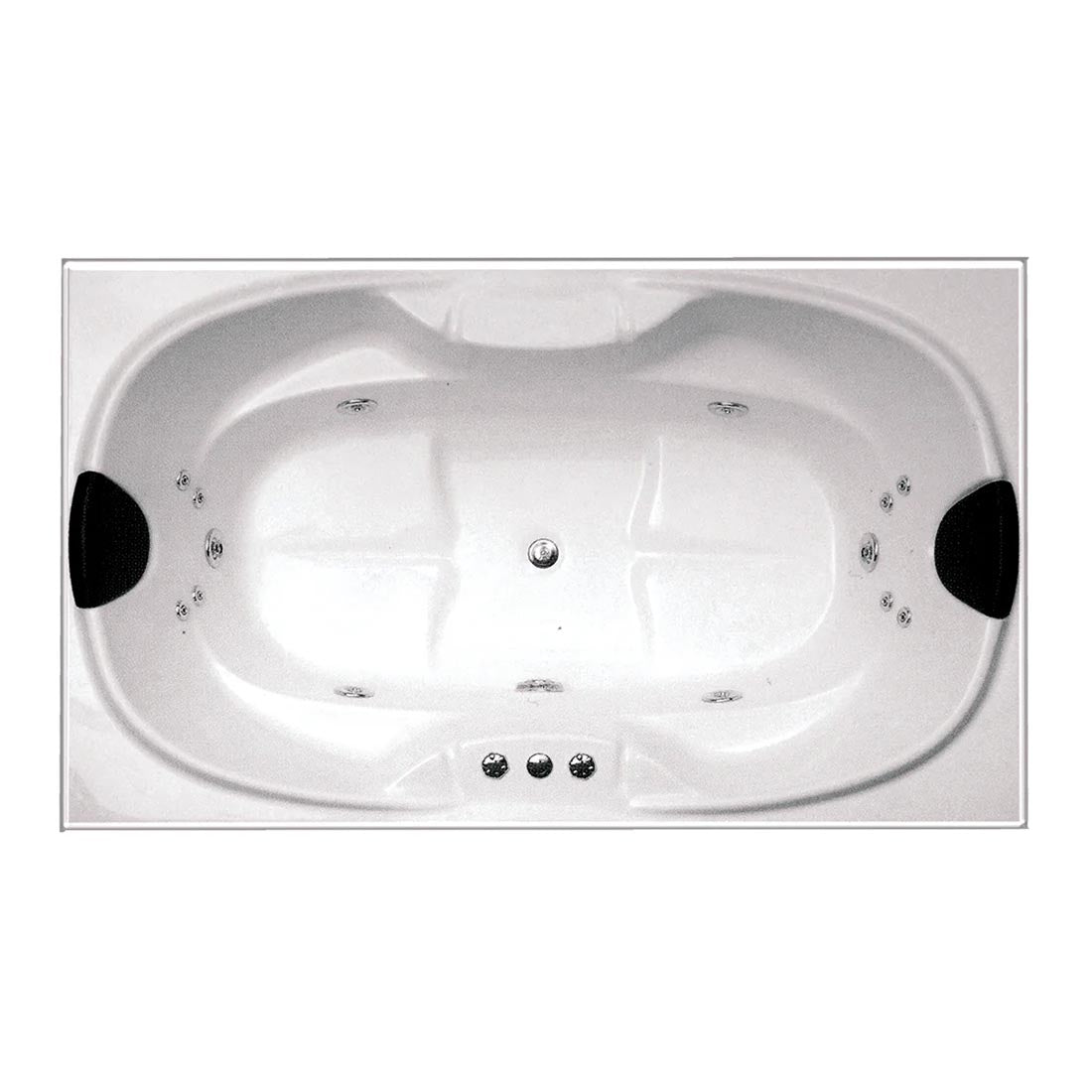 Bargello 1800mm 18 Jets Drop-in Spa Bath Hot Pump