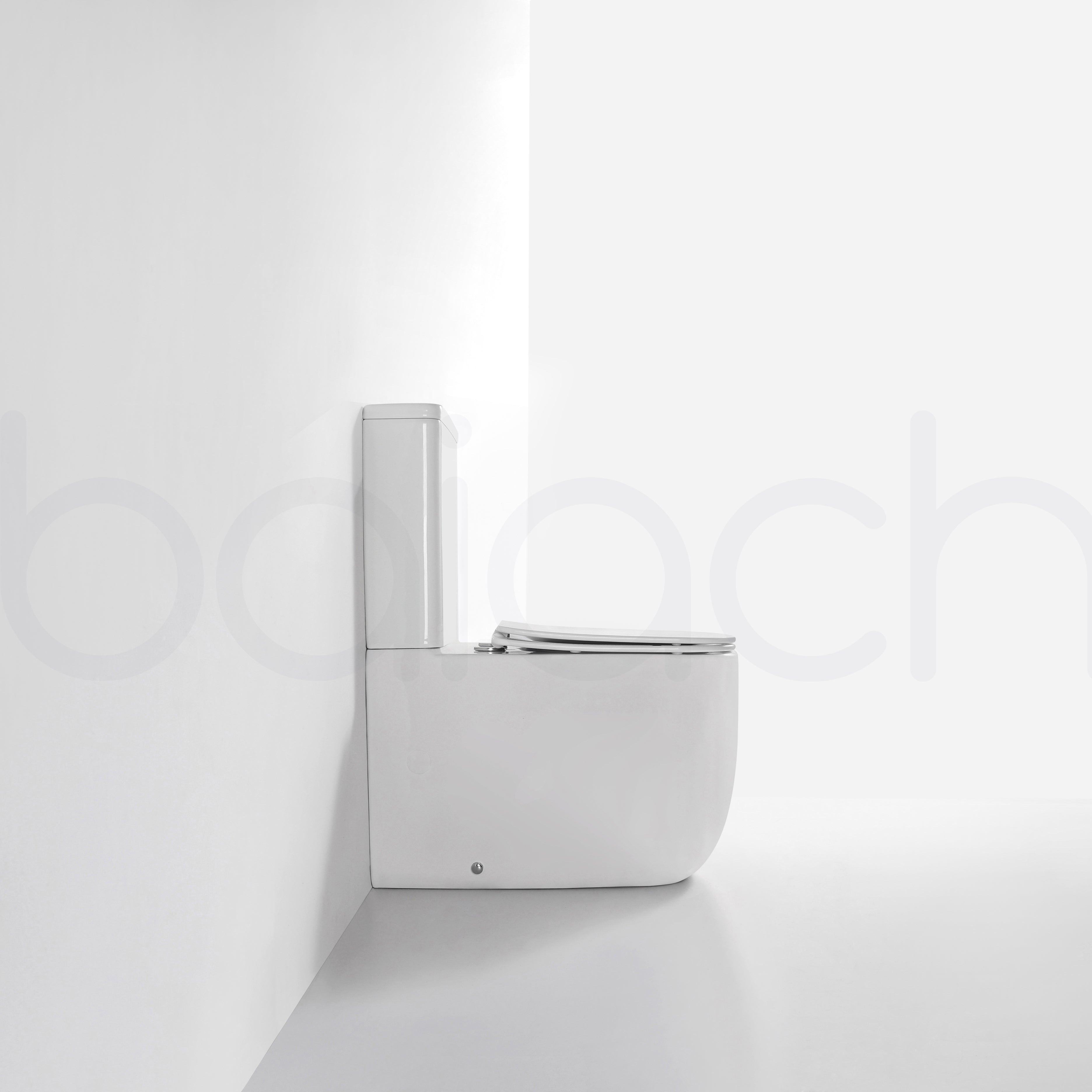 Baiachi Robina MK2 Rimless Bathroom Toilet Suite Ceramic Back To Wall Soft Close