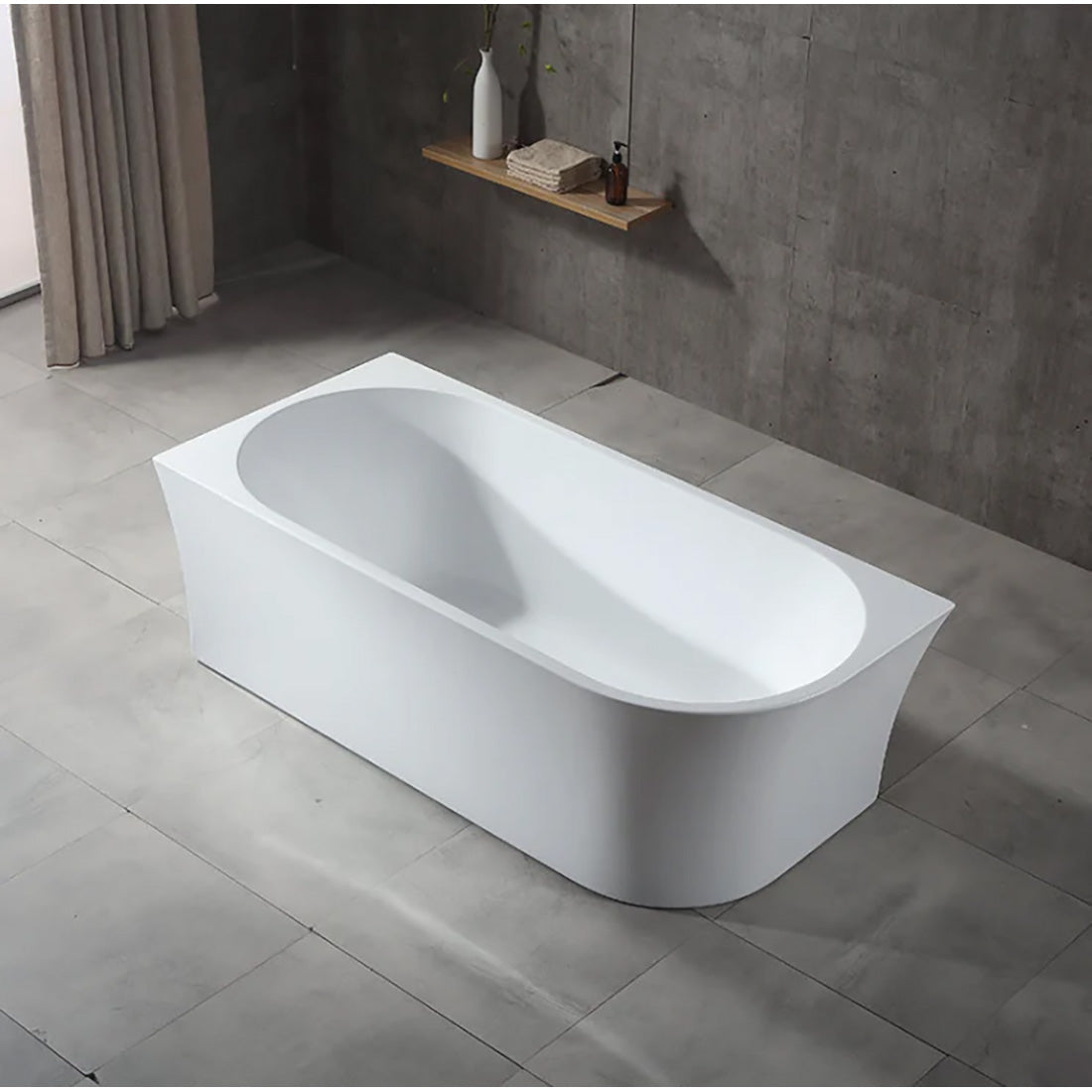 FS7 1650mm 12 Jets Freestanding Spa Bath Key Remote with Mood Light