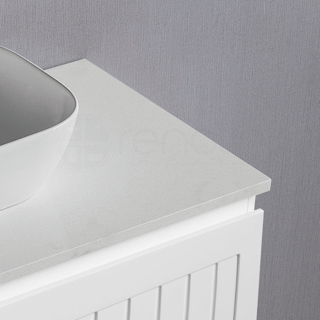 Hampton Plywood 750mm Wall Hung Bathroom Vanity White Stone
