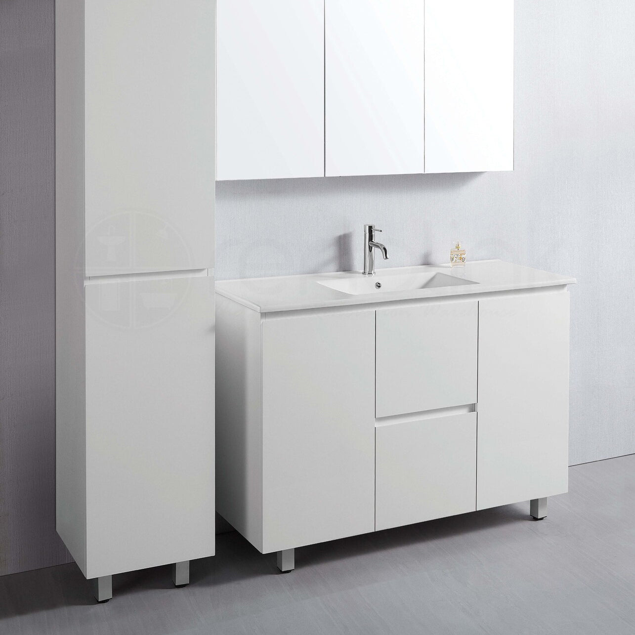 Ivana 1200mm PVC Water Proof Bathroom Vanity Ceramic Basin