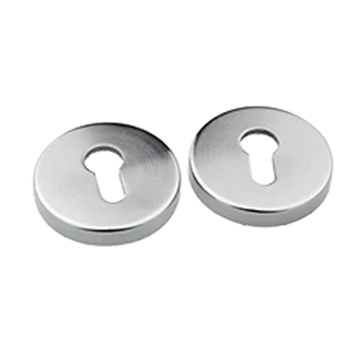 N2LOK Round Euro Cylinder Escutcheon Satin Chrome