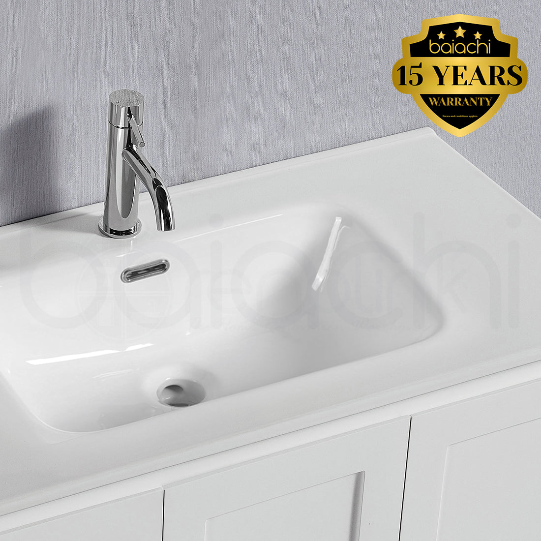 Shaker Plywood 1200mm Wall Hung Bathroom Vanity Ceramic Basin