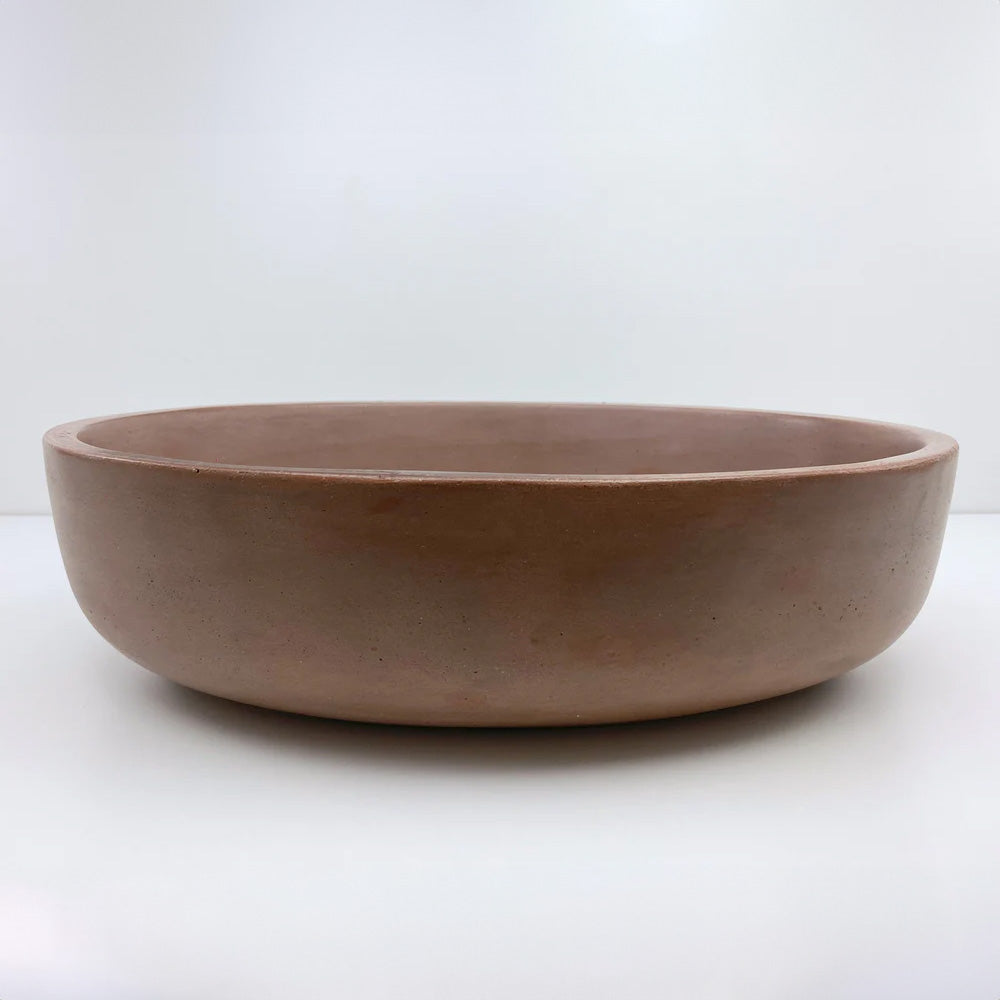 Spring Hill Designs Helia Oval Above Counter Concrete Basin Sandy Brown