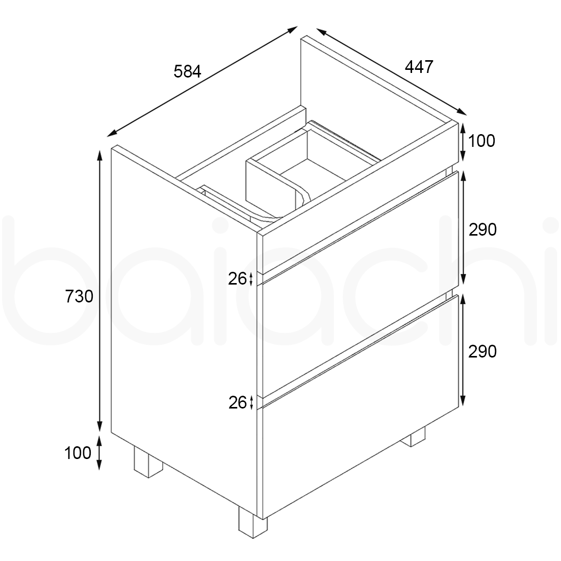 Vellena 600mm Plywood Prime Oak Bathroom Vanity Ceramic Basin