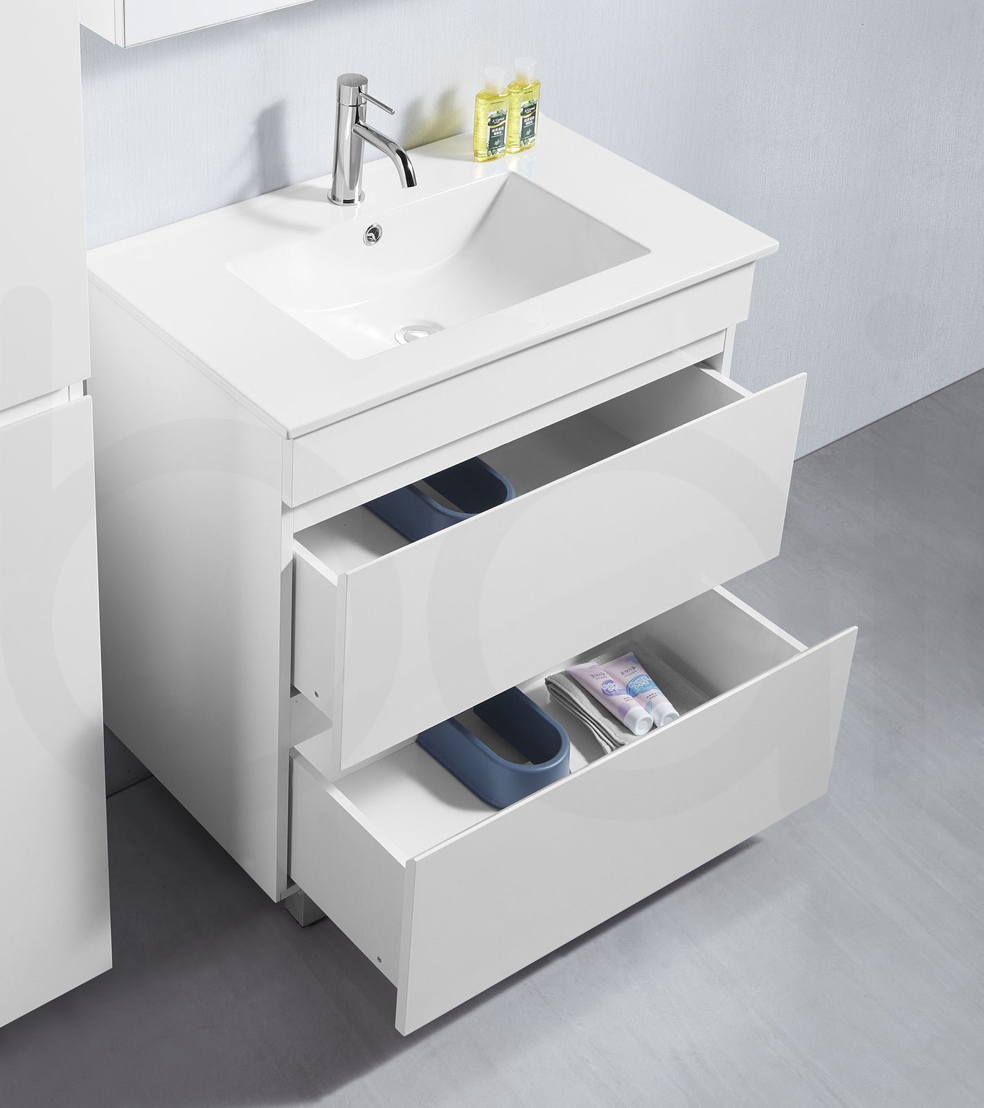 Vellena 750mm PVC Water Proof Bathroom Vanity Ceramic Basin