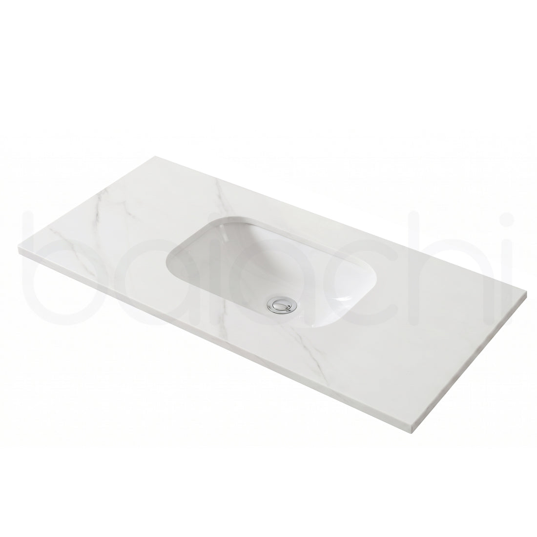 Baiachi 750mm Calacatta Quartz with Undercounter Stone Ceramic Basin