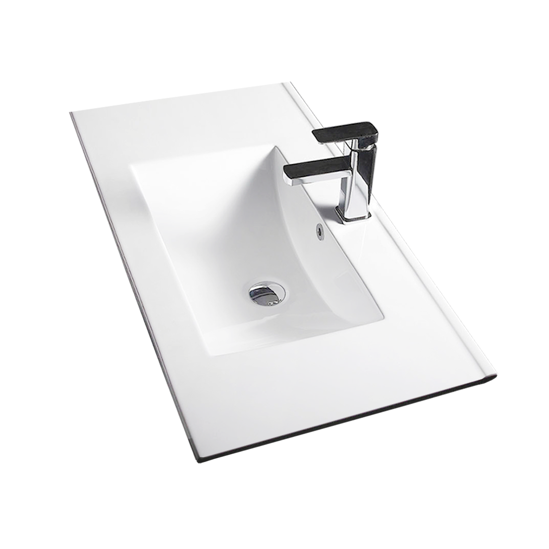 PACKAGE DEAL Windsor 750mm L Bathroom Vanity Wash Basin INCLUDING Mixer & Plugwaste