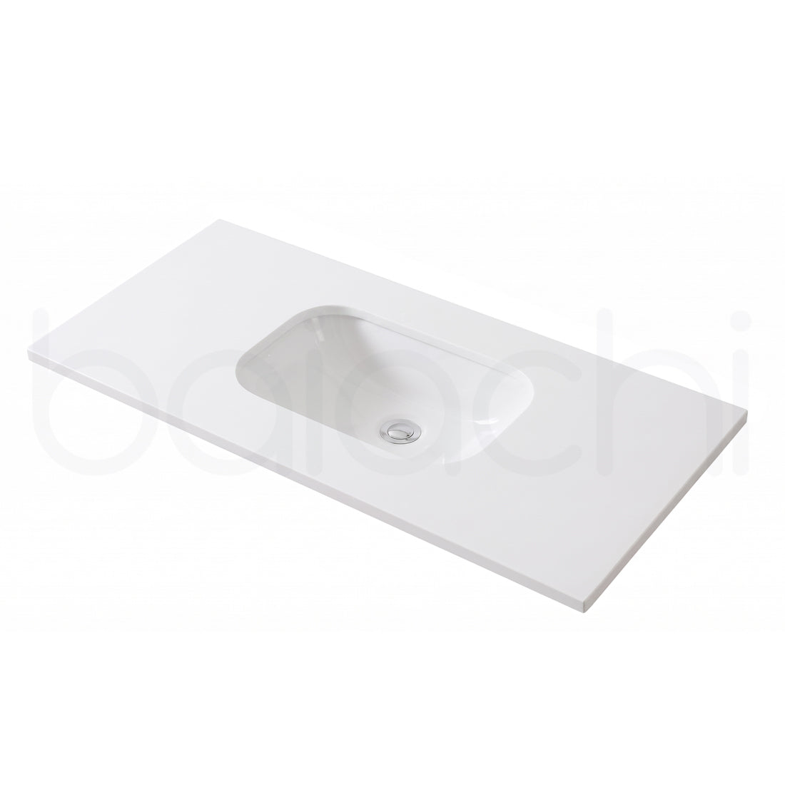 Baiachi 750mm White Quartz with Undercounter Stone Ceramic Basin