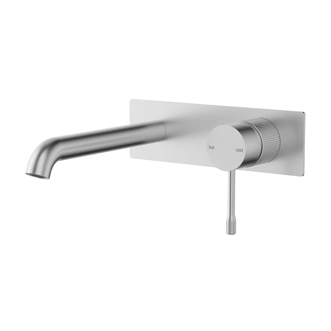 Linie Wall Basin Mixer 220mm Spout Brushed Nickel