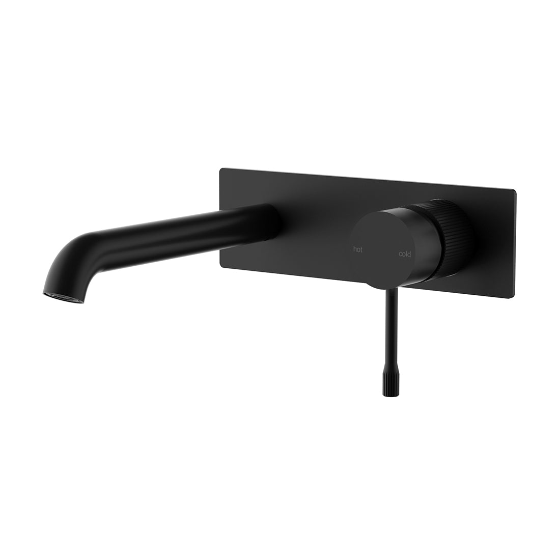 Linie Wall Basin Mixer 220mm Spout Matte Black