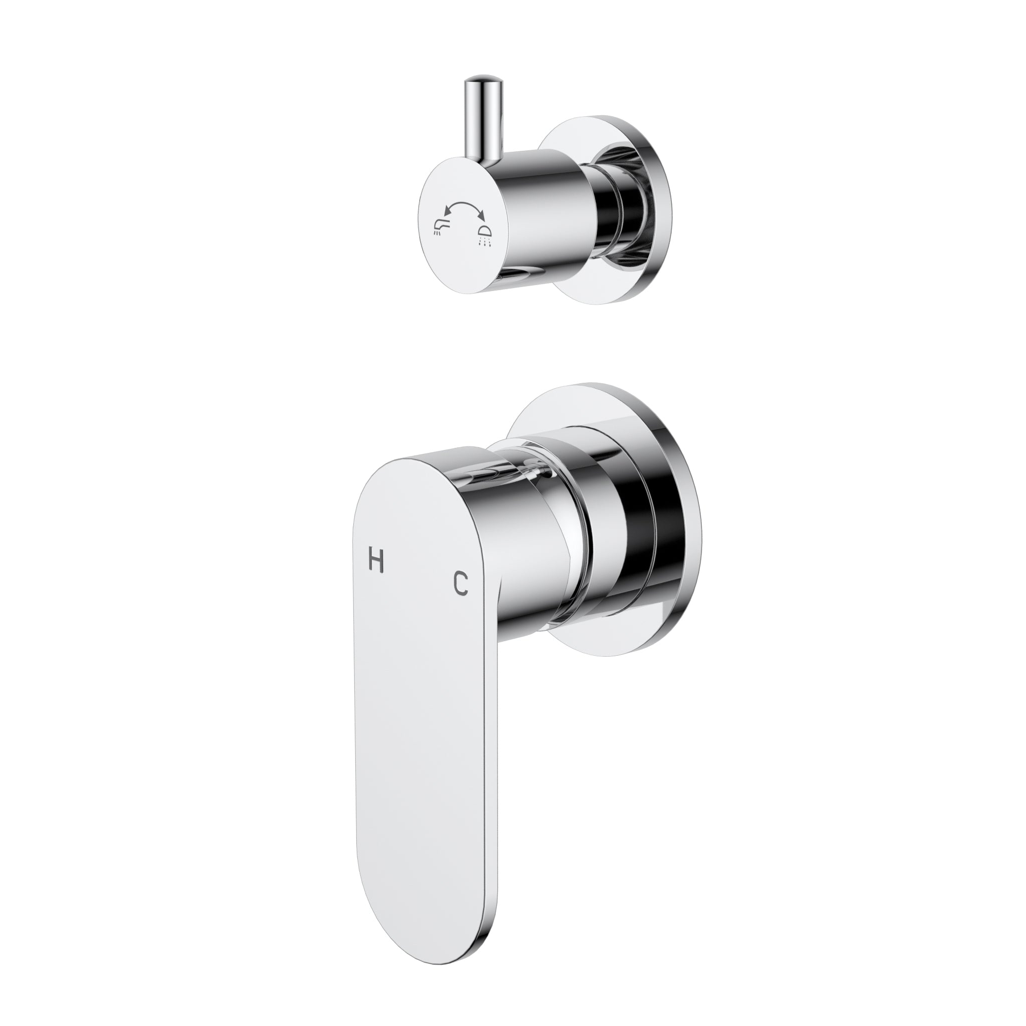 Sora SS Wall Mixer With Diverter Chrome