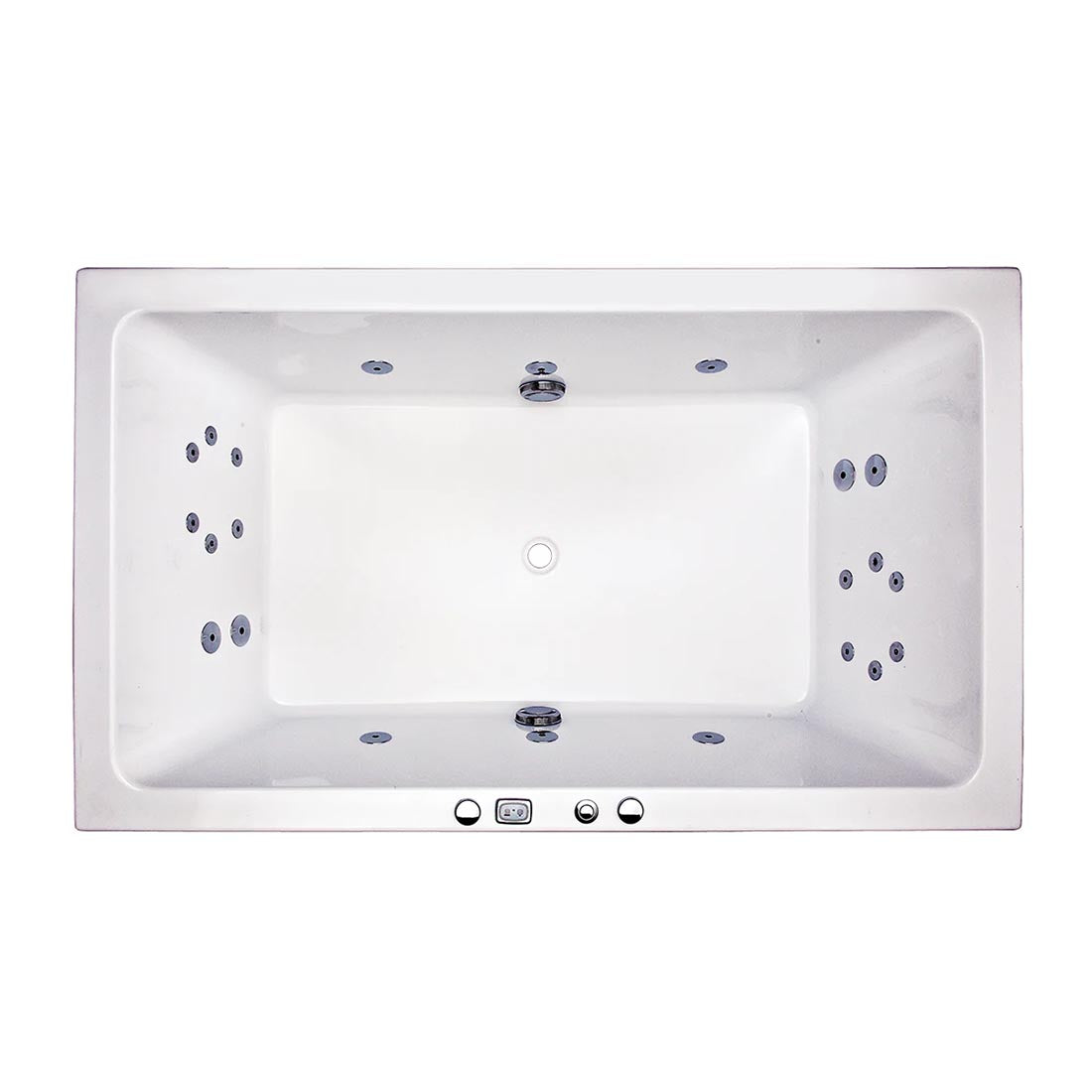 Quadrato 1800mm 22 Jets Drop-in Spa Bath Single Electronic Touch Pad Pump