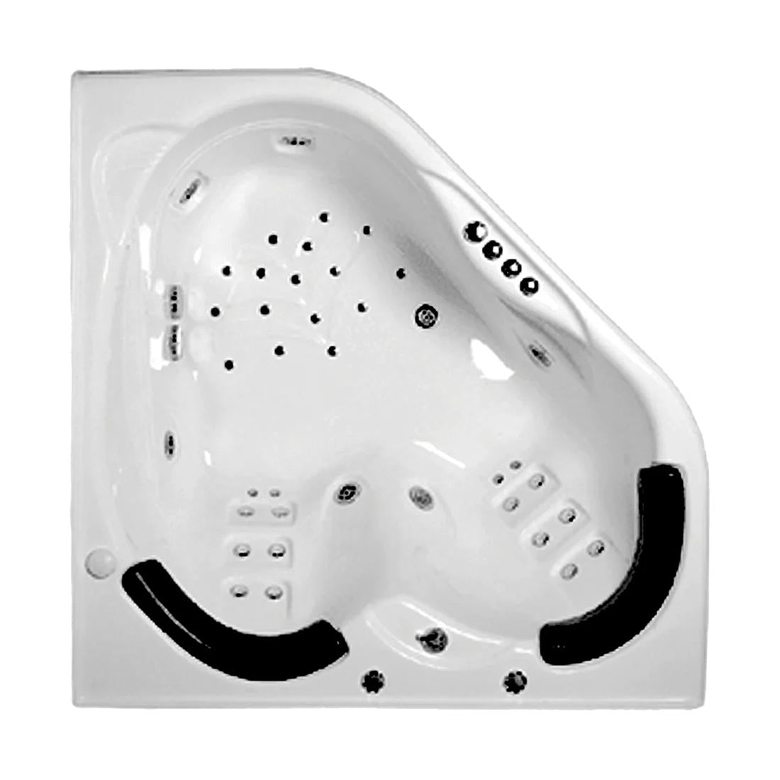 Sapphira 1500mm 18 Jets Drop-in Spa Bath Spa Key Remote with Down Light